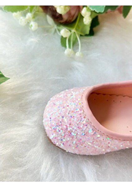 Pembe Taşlı Simli Kız Çocuk Bebek Babet Ayakkabı modelleri