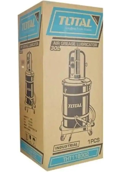 30LT Kovalı 50:1 Havalı Gres Pompası THT118302