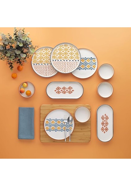 Sunny 4 Kişilik Kahvaltı Takımı-10 Parça-Turuncu