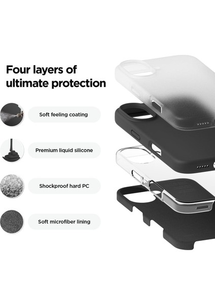 Apple iPhone 17 Uyumlu – Haki Yeşil Lansman Liquid Silikon Kılıf, Darbeye Karşı Dayanıklı Kapak