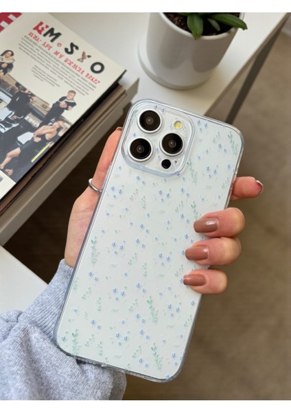iPhone 15 Pro Max Uyumlu Şeffaf Çiçek Desenli Yumuşak Kamera Korumalı Silikon Kılıf modelleri
