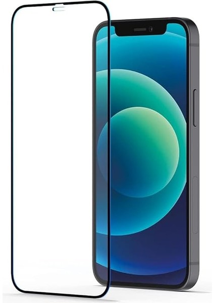 iPhone 12 Mini Cam Ekran Koruyucu Tam Kaplayan Glas.tr Slim Full Cover Black - AGL01534 modelleri