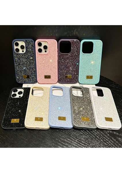 iPhone 15 Pro Max Uyumlu – Elmas Tasarımlı, Pembe Taşlı, Işıltılı Pırlanta Silikon Kılıf indirimleri