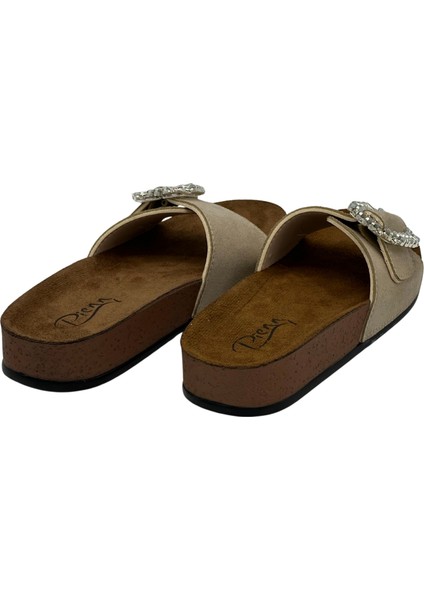 Tek Tokalı Kadife Desenli Ortopedik Kadın Terlik fırsatları