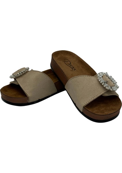 Tek Tokalı Kadife Desenli Ortopedik Kadın Terlik indirimleri