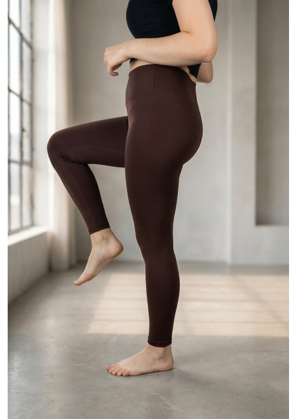 Yüksek Bel Toparlayıcı Spor Tayt - Iç Göstermez Yumuşak Dokulu & Kaymaz Bel Premium Tayt fırsatları