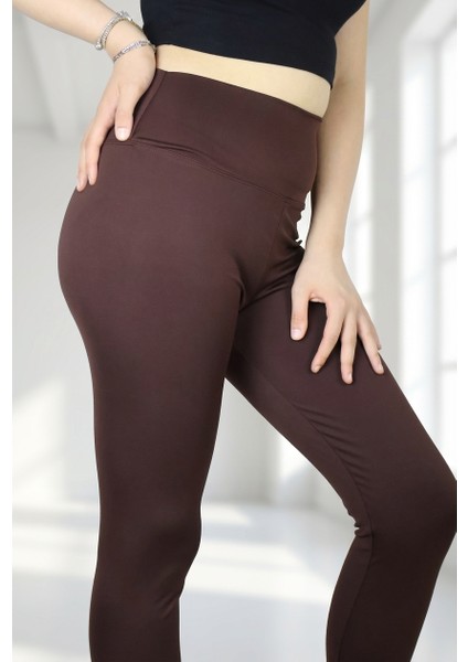 Yüksek Bel Toparlayıcı Spor Tayt - Iç Göstermez Yumuşak Dokulu & Kaymaz Bel Premium Tayt indirimleri