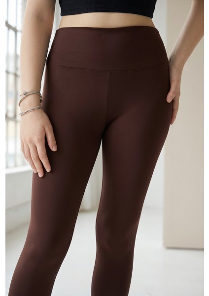 Yüksek Bel Toparlayıcı Spor Tayt - Iç Göstermez Yumuşak Dokulu & Kaymaz Bel Premium Tayt