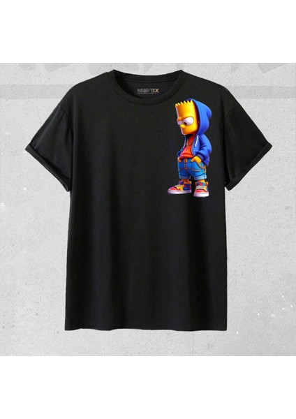 Unisex Oversize Efsane Yeni Sezon Simson Baskılı 1 Adet T-Shirt