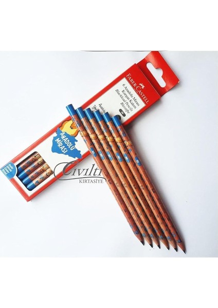 Anadolu Mirası Kurşun Kalem (6'lı),karışık