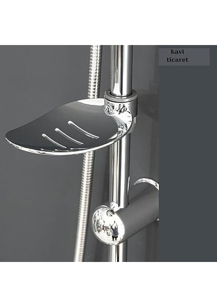 Duş Sistemi Seti, Tepe Duş Başlığı ve El Duşu, Pirinç Yönlendirici, Paslanmaz Çelik, Abs Sabunluklu (Ckkrom Dubai) modelleri