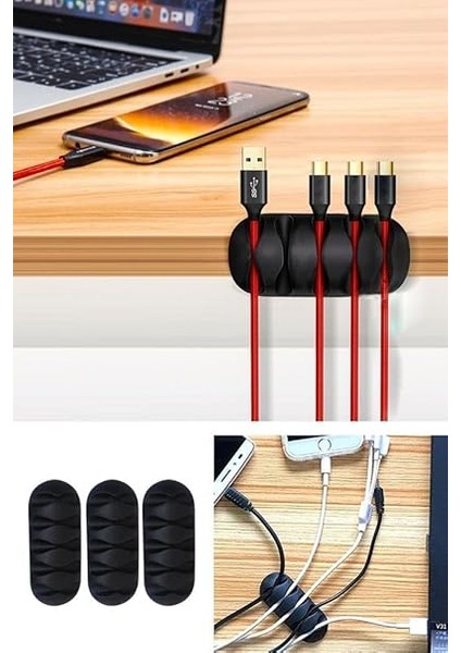 Trend 12'li Set 5 Kanallı Kablo Tutucu Düzenleyici Sabitleyici fırsatları