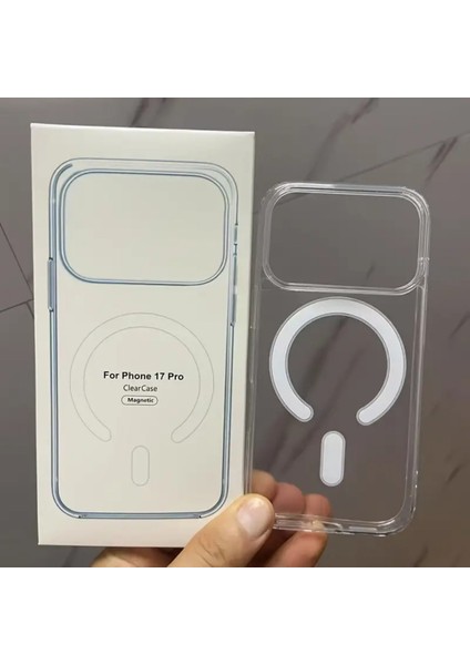 Apple Iphone 17 Pro Uyumlu Şeffaf Magsafe Kılıf Darbe Emici Silikon, Kamera Korumalı, Manyetik fiyatları
