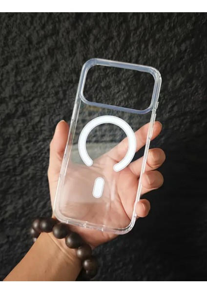 Apple Iphone 17 Pro Uyumlu Şeffaf Magsafe Kılıf Darbe Emici Silikon, Kamera Korumalı, Manyetik modelleri