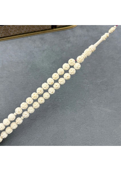 Yavuz Bülbül Usta Işçilikli Oyma Motifli Fil Dişi Tespih modelleri