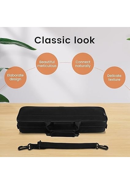 Naylon Yastıklı Flüt Çanta Taşıma Omuz Askısı 39X7X11CM Siyah modelleri