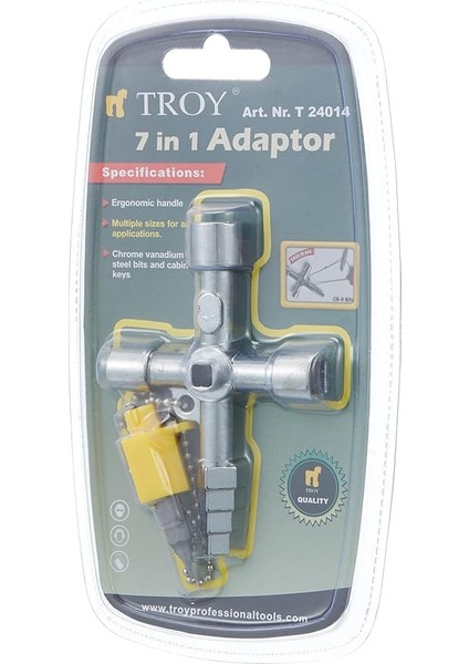 T 24014 Universal Kabin Anahtarı, Metrik, 14 x 10 x 1 cm modelleri