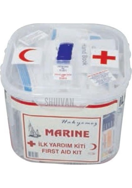 Ilk Yardım Kutusu Gemi Için 111 Parça - 23X23X17CM