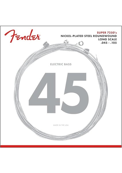 Super 7250M Bass Strings Takım Tel Bas Gitar Teli 045-105