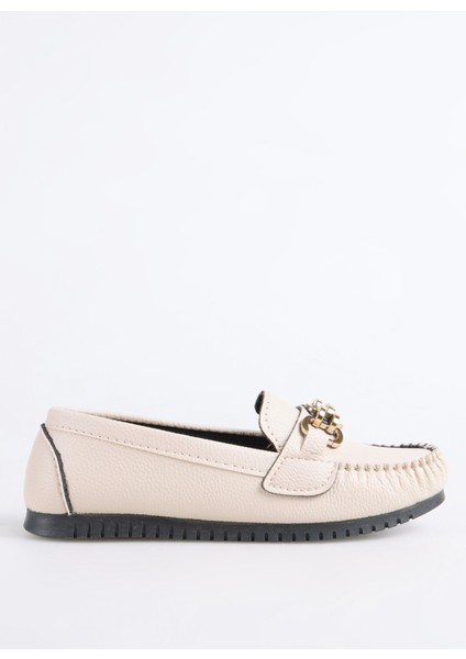Bej Kadın Loafer Inel