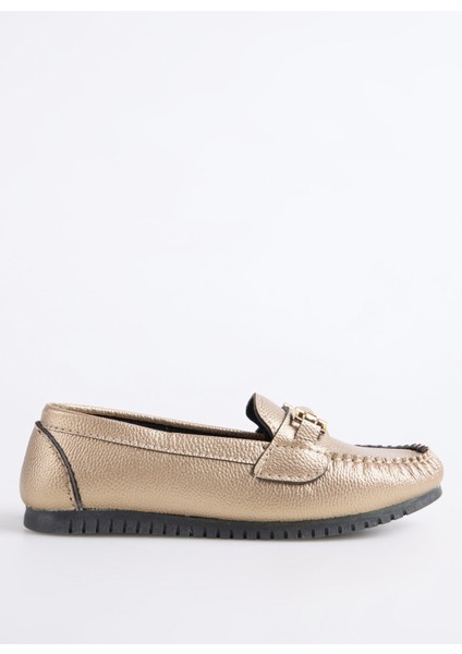 Bronz Kadın Loafer Ayra