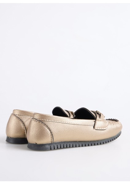 Bronz Kadın Loafer Ayra modelleri