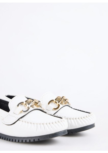 Beyaz Kadın Loafer Inel indirimleri
