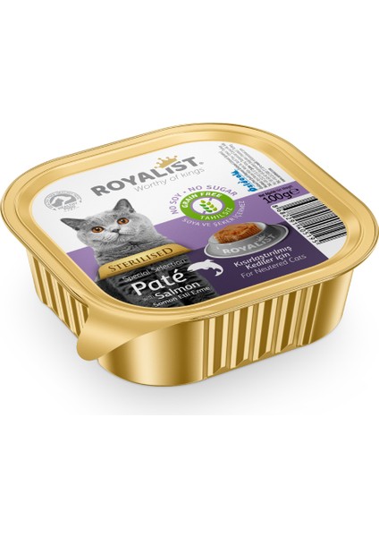 Kedi Somonlu Steril Ezme 100GR