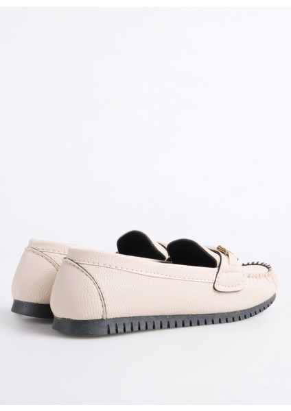 Bej Kadın Loafer Ayra modelleri