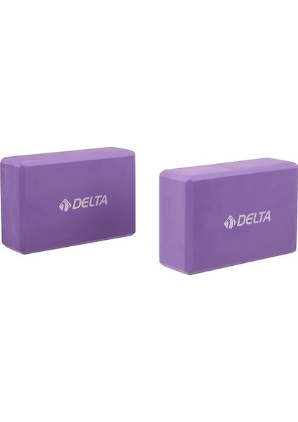 Çiftli Yoga Blok - 2 Adet Yoga Block - Eva Yoga Bloğu Seti,mor