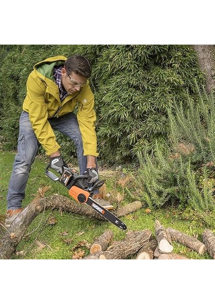 40 V Akülü Zincirli Testere WG384E, 2 x 2,0 Ah, Powershare, Fırçasız Motor, Aletsiz Zincir Germe Sistemi, Hızlı Durdurma Zincir Freni, Çift Şarj Cihazı, 35 cm Çubuk Uzunluğu, 2 x 18 V fiyatları