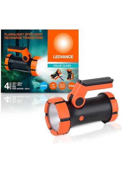 LED Spot Dış Mekan Şarjlı El Feneri