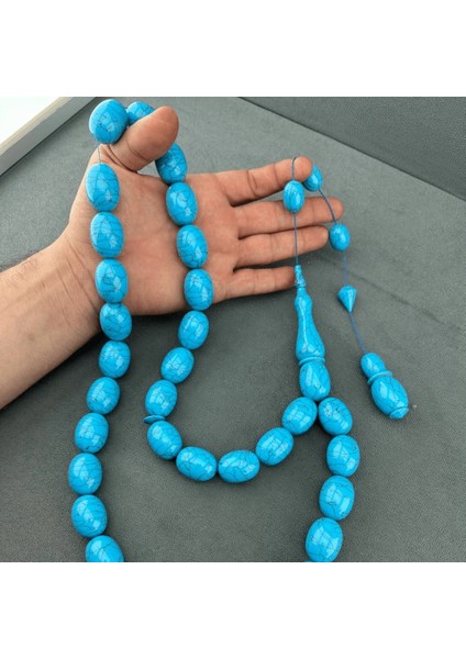 Cem Bülbül Usta Yapımı Dünyada 1 Adet Dev Boy Firuze Tespih – Bülbül Atölye Özel Koleksiyon fırsatları