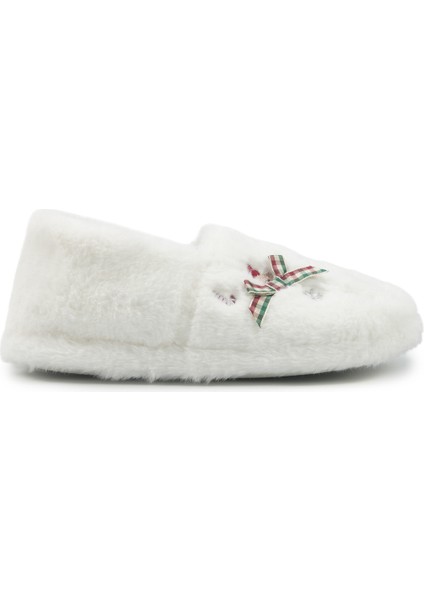 609076.Z5PR Beyaz Kadın Ev Ayakkabısı