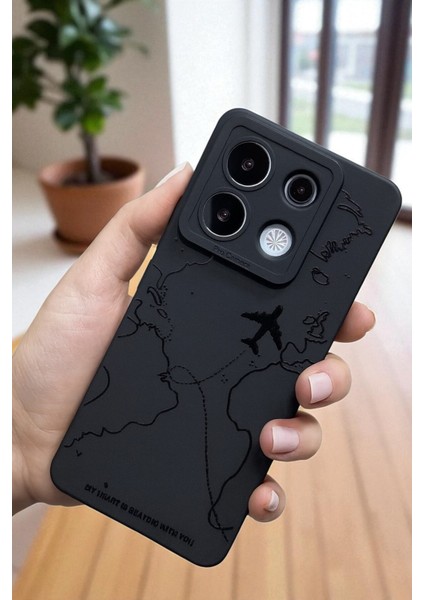 Xiaomi Note 13 Pro 4g Uyumlu – Harita Desenli, Yumuşak Silikon Kılıf, Darbeye Karşı Dayanıklı Kapak fırsatları