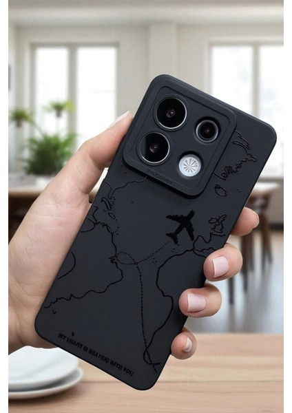 Xiaomi Note 13 Pro 4g Uyumlu – Harita Desenli, Yumuşak Silikon Kılıf, Darbeye Karşı Dayanıklı Kapak indirimleri