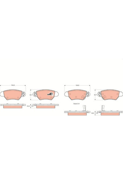 Mtxdpn Arka Fren Disk Balata Astra G 98-05 Zafira A 98-05 Corsa C-Combo C 03-09