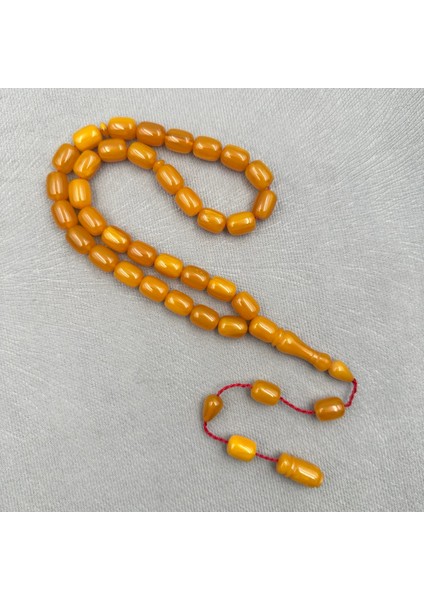 Sarı Hareli Miskevi Kapsül Tespih – Özel El Işçiliği fiyatları