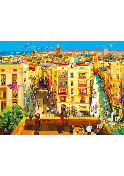 171927 1500 Parçalı Puzzle Valensiya'da Yemek