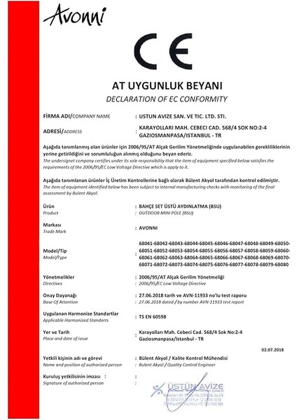 BSU-68051-BSA-KOP Sarı Elektrostatik Toz Boyalı Dış Mekan Aydınlatma, E27, Aluminyum, Döküm Dip, Polikarbon Cam, 20 cm modelleri