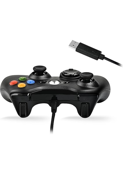 X3H - Pc ve Xbox 360 Uyumlu Titreşimli Kablolu Oyun Kolu Gamepad Siyah modelleri