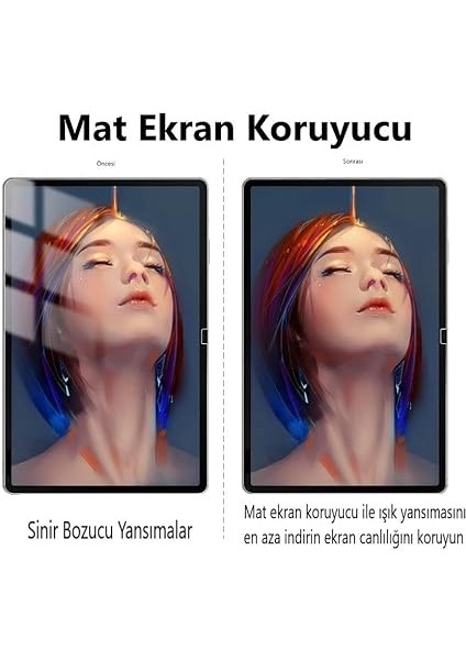 Samsung Galaxy Tab S9 Fe Plus ile Uyumlu Mat Ekran Koruyucu Parmak Izi Bırakmaz SM-X610 fiyatları