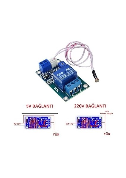 XH-M131 Ldr Işık Kontollü Röle 5V Gündüz Gece Algılayıcı Röle fiyatları