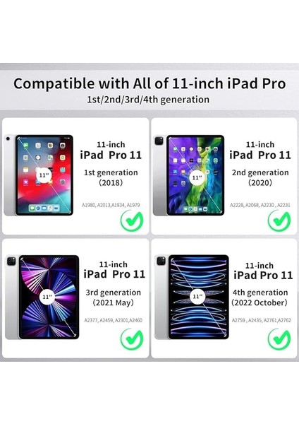 Ipad Pro 11 1/2/3/4.nesil 2018-2023 ile Uyumlu Kılıf Kılıf Kalem Bölmeli Orj Smart Case Kabak, Mürdüm fiyatları