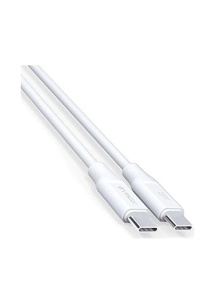 PD25TK Type-C To Type-C Pd 25W Hızlı Data/şarj Kablosu 1 Metre Beyaz fiyatları