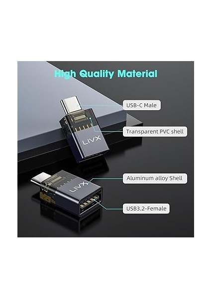 Type C To Usb3.2 Çevirici Dönüştürücü Otg 10GBPS 60W Ultra Hızlı Şarj ve Veri Aktarımı Otgdm modelleri