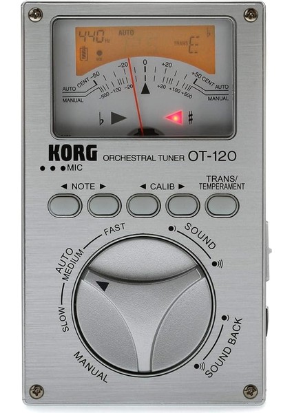 Eko OT-120 Siyah Orkestra Için Kromatik Akort Cihazı