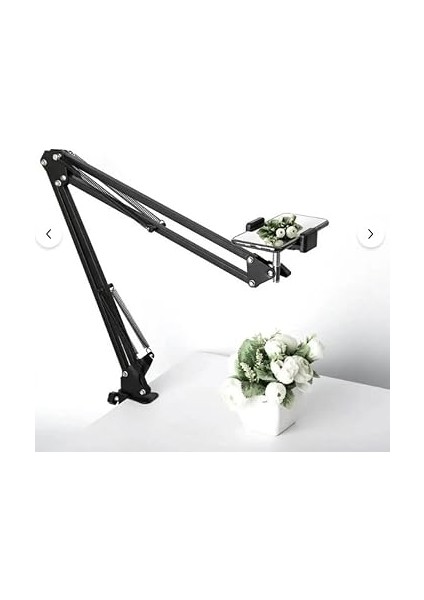 Telefon Tripodu 360 Derece Ayarlanabilir Masaüstü Süspansiyonlu Üst Çekim Youtuber Yayıncı Standı modelleri
