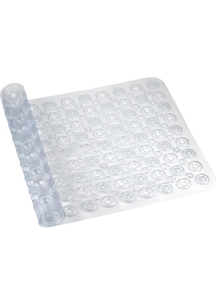 Mark Premium Serisi Banyo - Küvet Içi Kaydırmaz Vantuzlu Oluklu Desenli Diktördgen Paspas 67,5 x 34,5 Cm, Şeffaf fırsatları