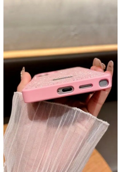 Samsung S24 Ultra Uyumlu – Elmas Tasarımlı, Pembe Taşlı, Işıltılı Pırlanta Silikon Kılıf indirimleri